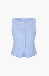 Samsøe Samsøe Bel Air Blue Mel. Saloves Vest