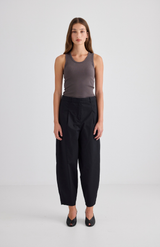 Laing Black Britta Barrel Leg Trouser