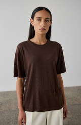 Laing Chocolate Oversized Knit T-Shirt