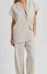 Second Female Soft Beige Blanca Waistcoat