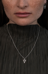 Zoe & Morgan Sterling Silver Mini Gypsy Heart Necklace