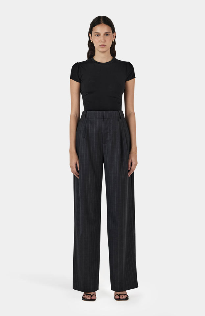 Shop Hansen & Gretel Charcoal Hamilton Suit Pant Online | True Store