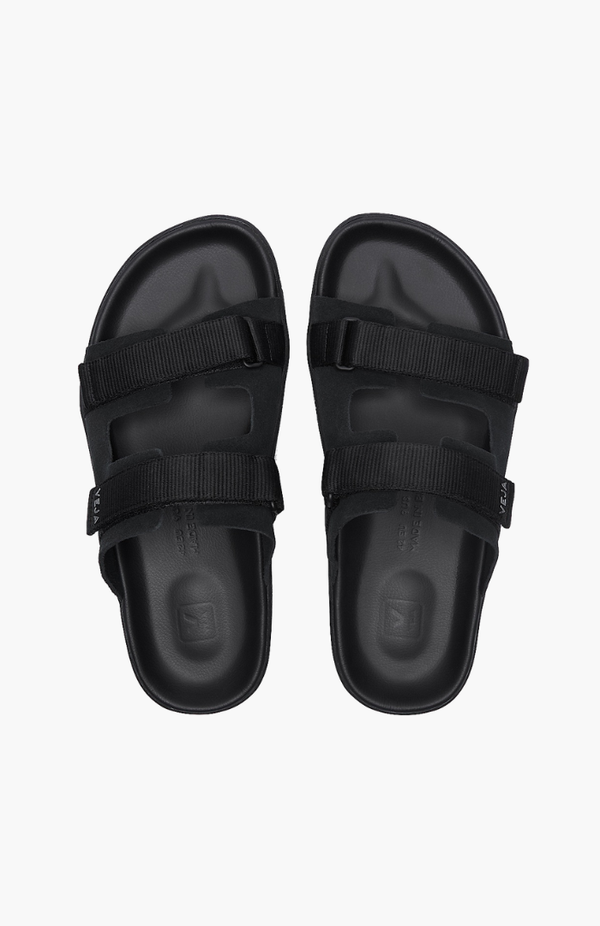 Veja Full Black Suede Arpoador Sandal