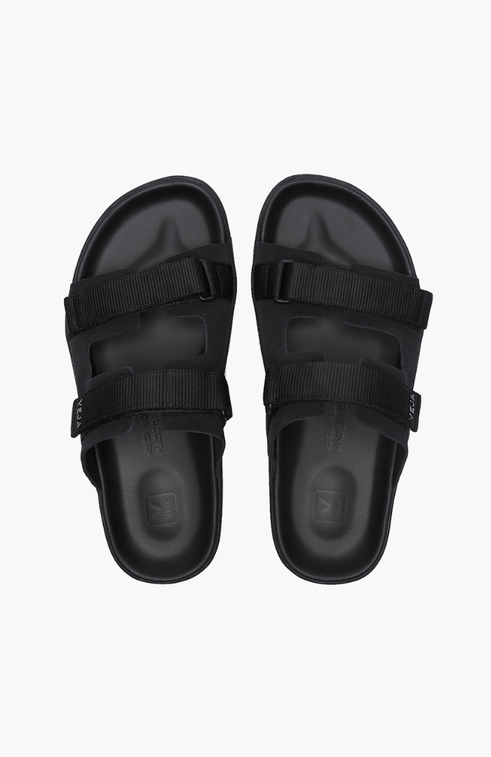 Veja Full Black Suede Arpoador Sandal