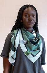 Good & Co Emerald Canopy Oversized Square Scarf
