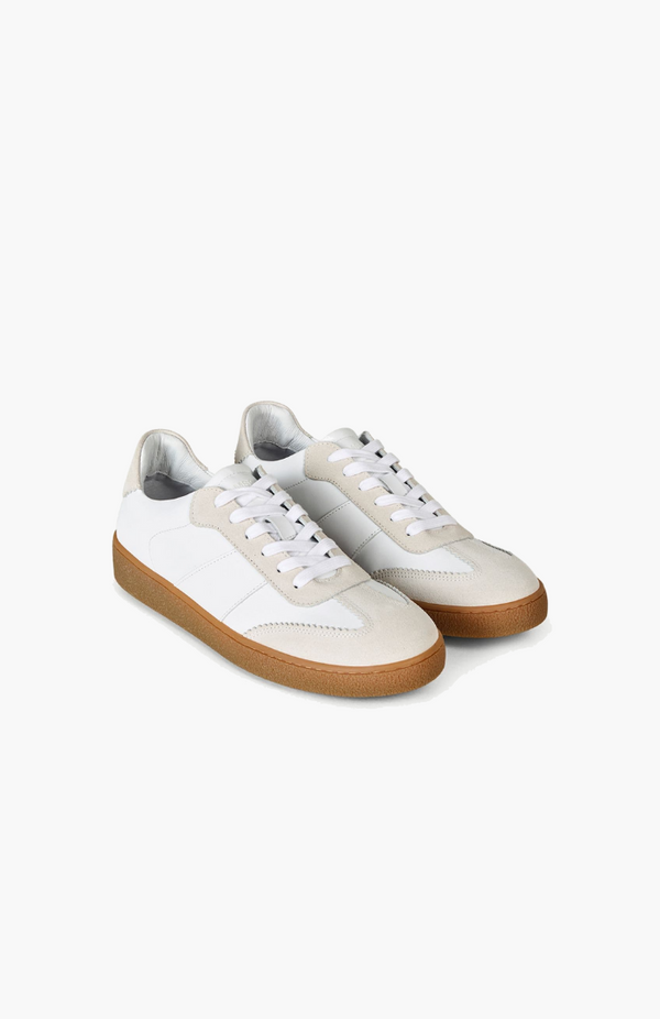 Samsøe Samsøe White Beige Sanoa Sneaker