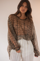 Mes Demoiselles Beige Gardenian Top
