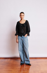 Mahsa Liberty Black Winter Bon Blouse
