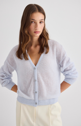 Laing Pale Blue Mila Alpaca Cardigan