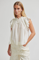 Second Female Cashmere Blue Gaya Top