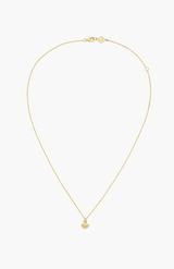 Zoe & Morgan Gold Plate with White Zircon Eos Necklace