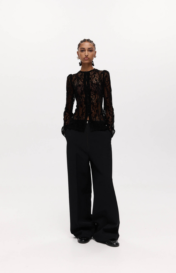 Harris Tapper Black Lace Helena Top