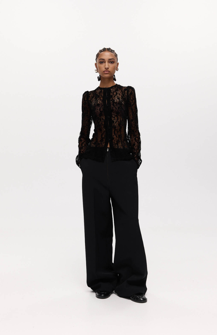 Harris Tapper Black Lace Helena Top