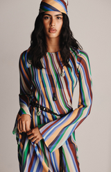 Hansen & Gretel Wave Length Anouk Silk Maxi Dress