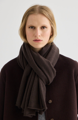 Laing Bitter Chocolate Cashmere Scarf