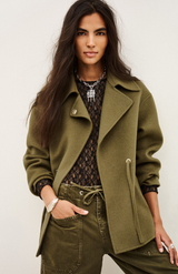 Ba&sh Kaki Kam Coat