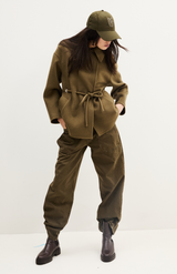 Ba&sh Kaki Kam Coat