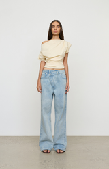 One Of Others Vanilla Henrietta Top