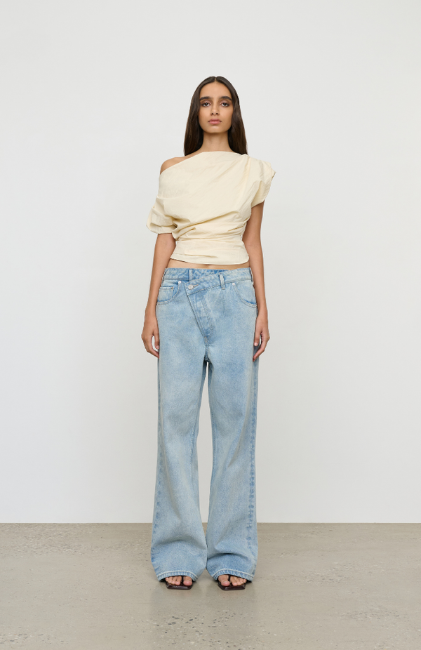 One Of Others Vanilla Henrietta Top