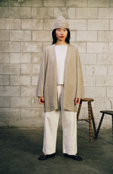 Francie Natural Cocoon Coat