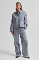 Second Female Dark Blue Stripe Antibes Trousers