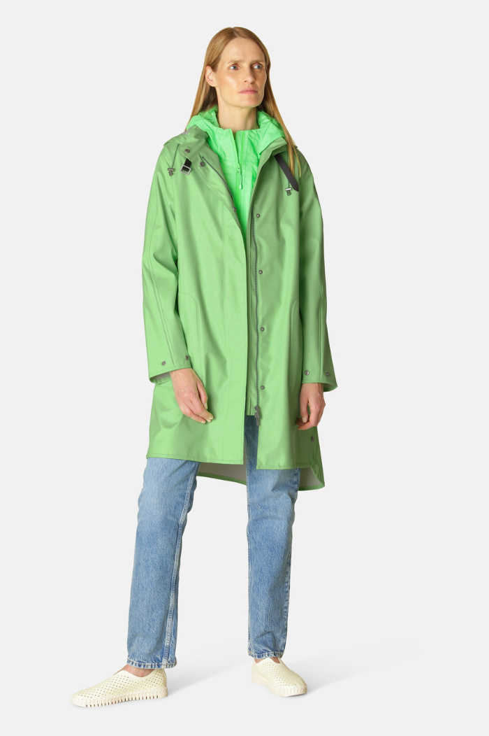 Ilse Jacobsen Bright Green Raincoat - Main Image