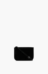 Yu Mei Black Suede Vi Bag
