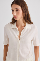 Laing Cream Featherlight Cashmere Shirt