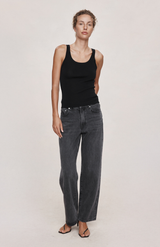 Marle Black Cashmere Blend Sena Singlet