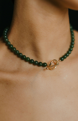 Charlotte Penman Jade + Gold Matariki Necklace
