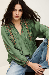 Ba&sh Vert Philo Top