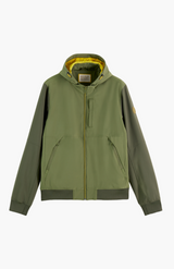 Scotch & Soda Army Hooded Colourblock Jacket