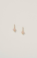 Charlotte Penman Gold Rose Quartz Cloud 1871 Earrings