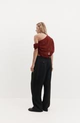 Harris Tapper Burgundy Lucille Top