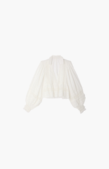Mes Demoiselles White Melidied Graphics Blouse