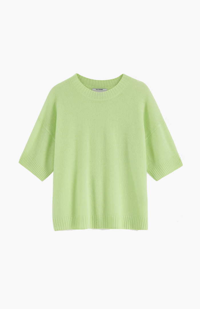Aleger Pistachio N.2273 Cashmere Featherweight Top