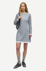 Samsøe Samsøe Grey Blue Samadison Dress
