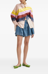 Essentiel Antwerp Patriot Blue Boxy Shirt