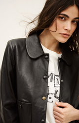 Ba&sh Noir Mylos Jacket