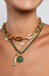 Anni Lu Green Jade Little Swimmer Necklace