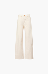 SLVRLAKE Ecru Mica Wide Leg Jeans