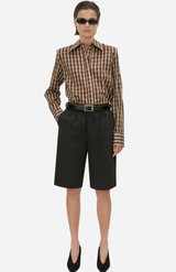 Camilla And Marc Chocolate Check Mannix Shirt