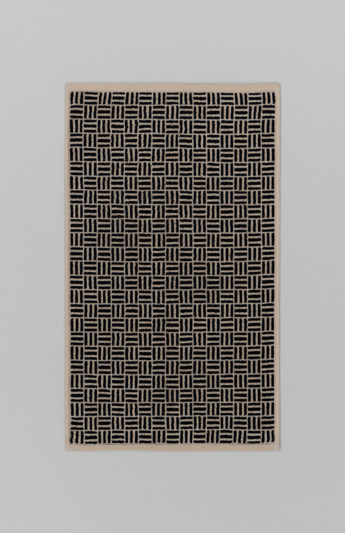 Baina Sand & Noir Saroma Bath Mat