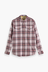 Scotch & Soda Pink Check Flannel Shirt