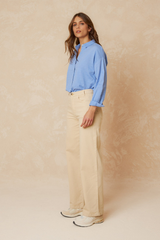 Indi & Cold Blue False Plain Shirt