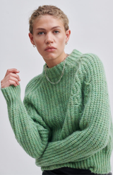 Second Female Pistachio Green Kalliha O-Neck Knit