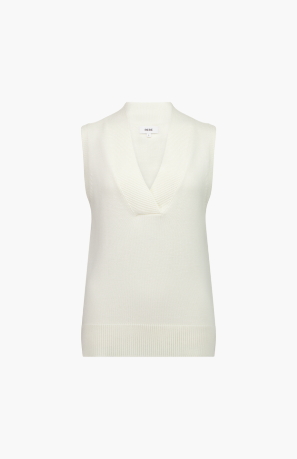 Rebe Ivory Maison Merino Vest