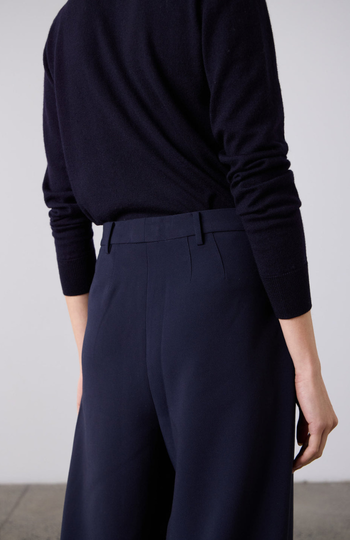 Laing Navy Britta Barrel Leg Trouser