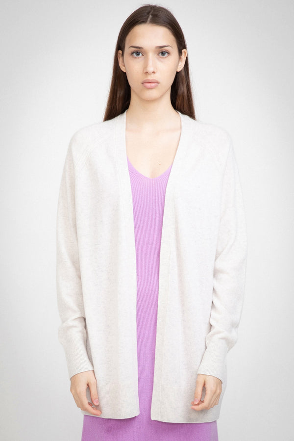 Aleger Terry N.04 Cashmere Open Front Oversized Cardigan