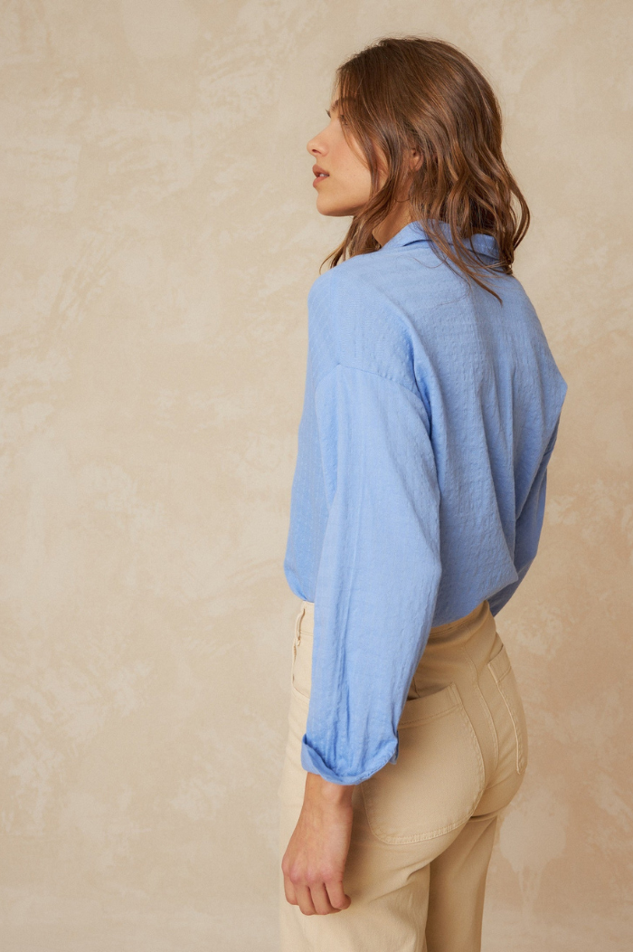 Indi & Cold Blue False Plain Shirt